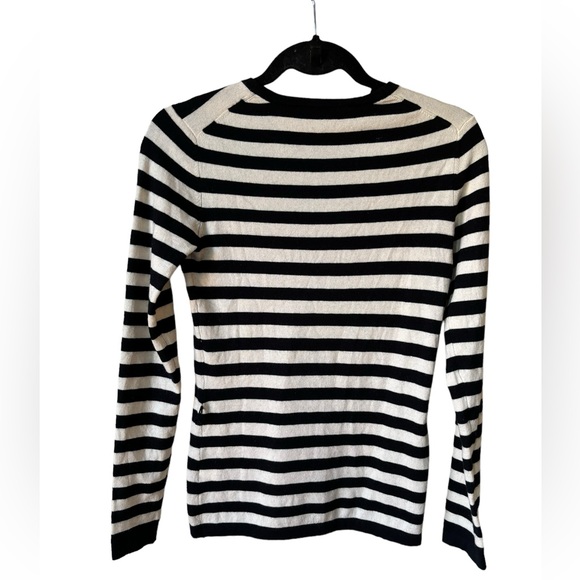 Trina Turk Stripe Sweater Cashmere Silk Wool Size M - Picture 3 of 11